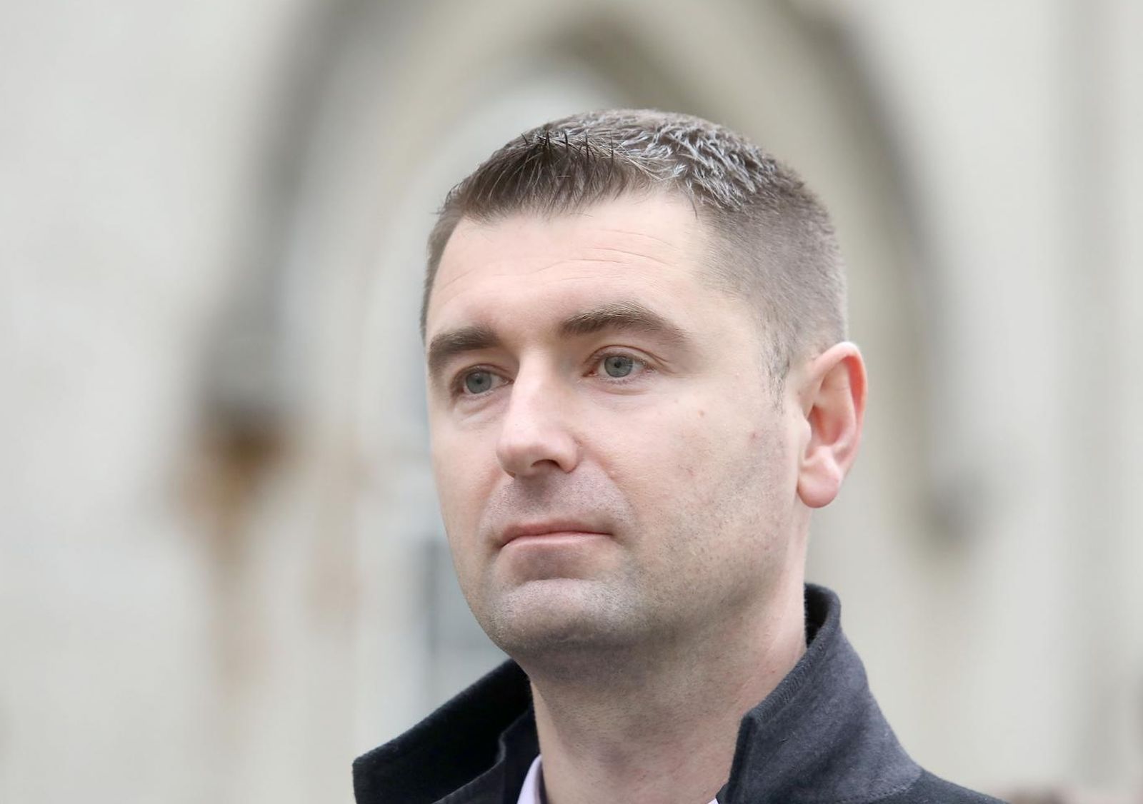 12.03.2021., Zagreb - Kandidat HDZ-a za gradonacelnika Grada Zagreba Davor Filipovic obisao je danas kompleks bivse vojne bolnice u Vlaskoj 87.
Photo: Patrik Macek/PIXSELL
