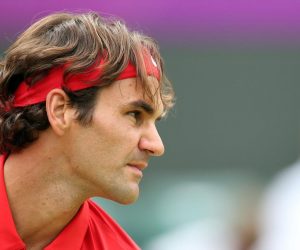 01.08.2012., Engleska, London - Olimpijske igre London 2012. Wimbledon, Roger Federer pobjedom nad Denisom Istominom izborio je cetvrtfinale.
Photo: Sanjin Strukic/PIXSELL