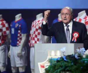 04.12.2012., Zagreb - Svecana akademija u Hrvatskom narodnom kazalistu povodom proslave 100. godisnjice Hrvatskog nogometnog saveza. Sepp Blatter.
Photo: Sanjin Strukic/PIXSELL