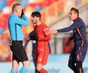 13.02.2021., Gradski stadion, Velika Gorica - Hrvatski Telekom Prva liga, 21. kolo, HNK Gorica - HNK Sibenik. Sudac Damir Batinic. Photo: Marko Prpic/PIXSELL