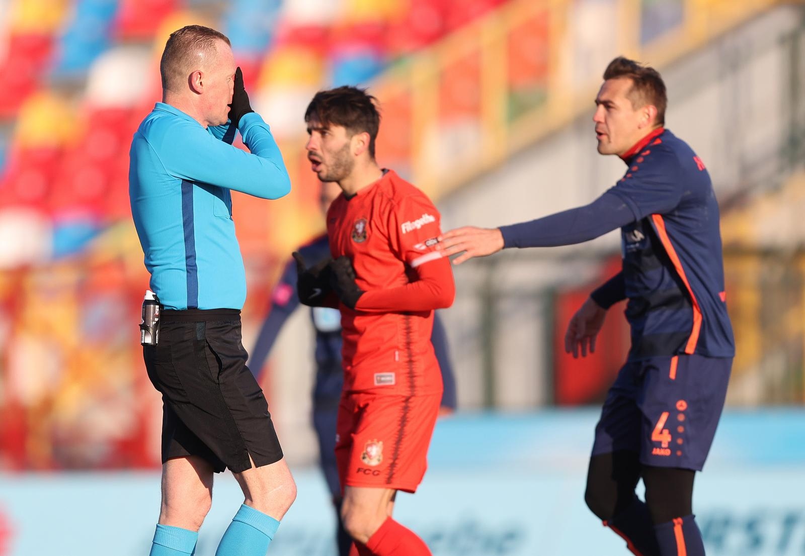 13.02.2021., Gradski stadion, Velika Gorica - Hrvatski Telekom Prva liga, 21. kolo, HNK Gorica - HNK Sibenik. Sudac Damir Batinic. Photo: Marko Prpic/PIXSELL