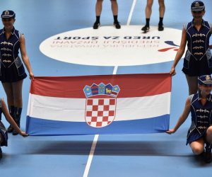 13.05.2018., Umag - Finale Kupa Hrvatske za rukometase, Nexe - PPD Zagreb. Zagrebacke mazoretkinje. 

Photo: Dusko Marusic/PIXSELL
