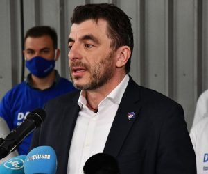 14.03.2021., Slavonski Brod - Predstavljanja kandidature Dragana  Jelica za gradonacelnika Slavonskog Broda na nadolazecim lokalnim izborima.
Photo: Ivica Galovic/PIXSELL