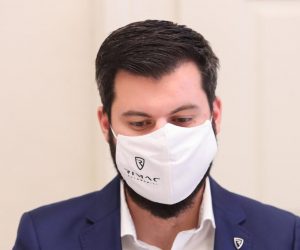 14.10.2020., Zagreb - Mate Rimac, osnivac i direktor tvrtke Rimac Automobili, sastao se s predsjednikom Vlade Andrejom Plenkovicem u Banskim dvorima. Photo: Luka Stanzl/PIXSELL