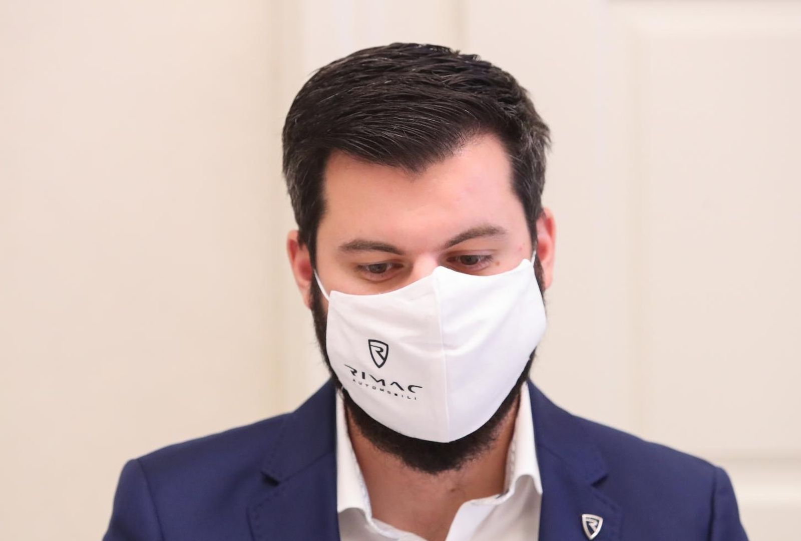 14.10.2020., Zagreb - Mate Rimac, osnivac i direktor tvrtke Rimac Automobili, sastao se s predsjednikom Vlade Andrejom Plenkovicem u Banskim dvorima. Photo: Luka Stanzl/PIXSELL