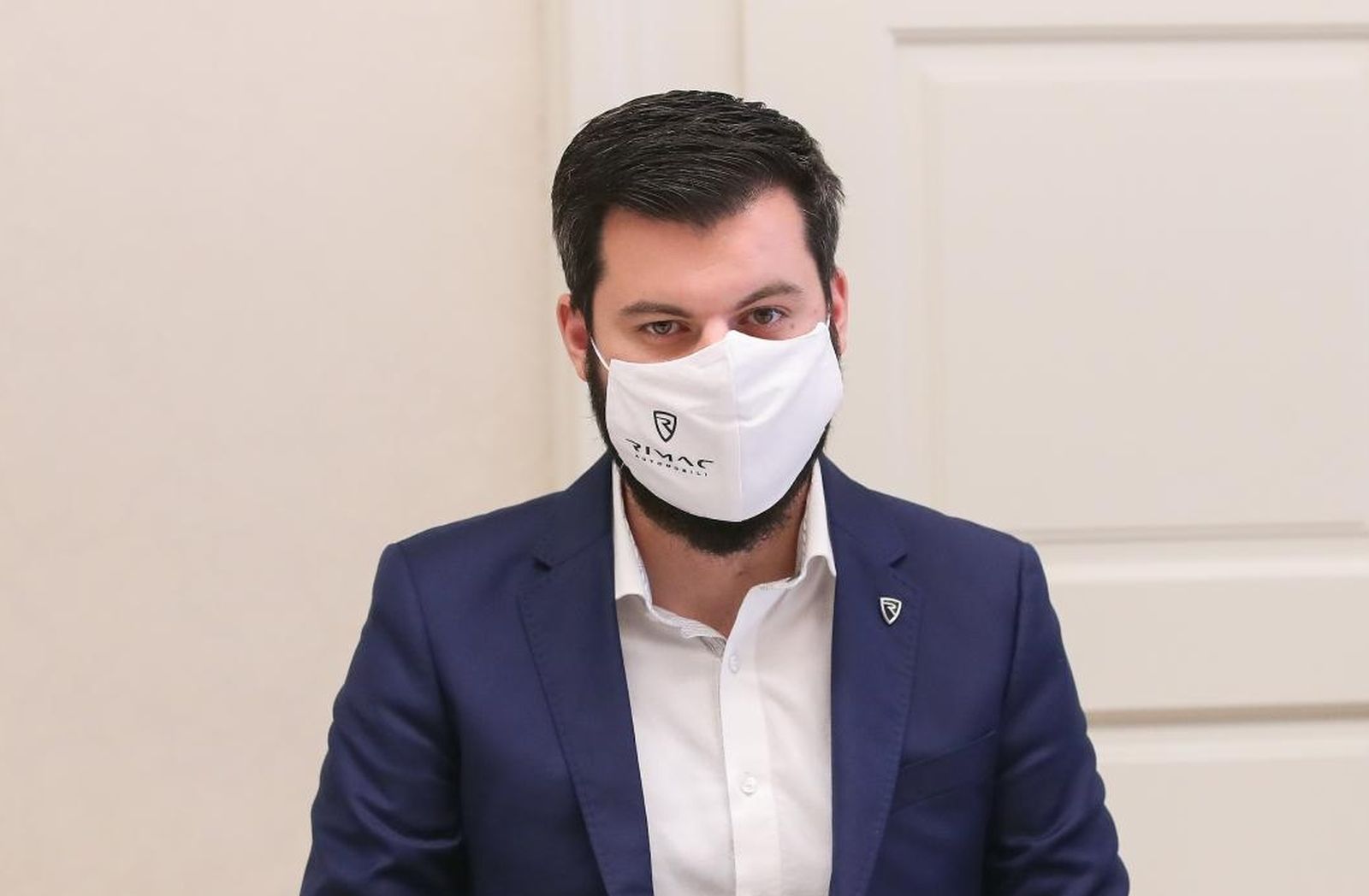 14.10.2020., Zagreb - Mate Rimac, osnivac i direktor tvrtke Rimac Automobili, sastao se s predsjednikom Vlade Andrejom Plenkovicem u Banskim dvorima. Photo: Luka Stanzl/PIXSELL