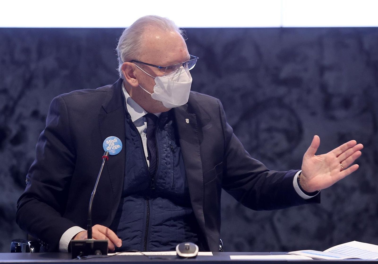 15.03.2021., NSK, Zagreb - Stozer civilne zastite odrzao redovnu konferenciju za medije o broju oboljelih korna virusom.Photo: Marko Prpic/PIXSELL