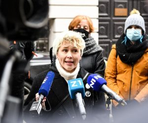 16.1.2021., Zagreb - Konferencija za novinare Nove ljevice na temu "Zašto ne treba vjerovati u antikorupcijske radare HDZ-a - primjer iz Ministarstva financija i drugi slucajevi"
Photo: Zoe Sarlija/PIXSELL