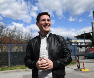 16.03.2021., Zagreb - Kandidat Mosta za zagrebackog gradonacelnika Zvonimir Troskot odrzao je konferenciju za medije na kojoj je predstavio prijedlog Mosta za rjesenje pitanja Cementare koja se vodi kao kulturno dobro, a istovremeno se godinama ne odrzava i propada.
Photo: Marko Lukunic/PIXSELL