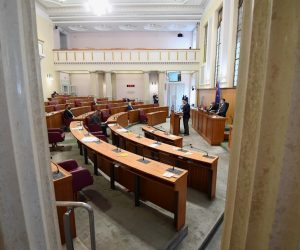 17.03.2021., Zagreb - Nastavak sjednice Sabora na kojoj je raspravljano o  zakonskim izmjenama koje ce dodatno olaksati stjecanje statusa hrvatskog branitelja i Hrvatskog ratnog vojnog invalida.
Photo: Marko Lukunic/PIXSELL