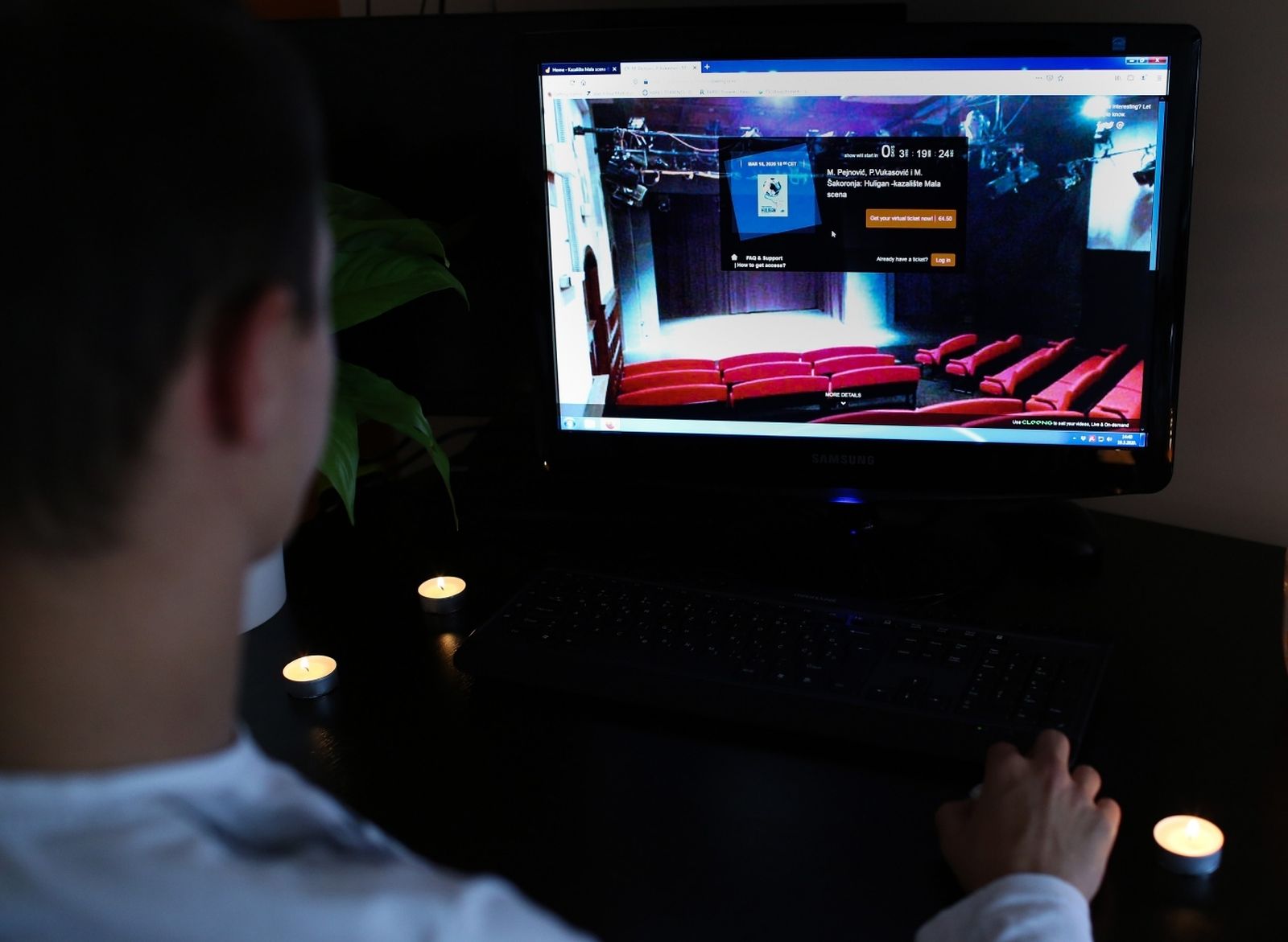 18.03.2020., Zagreb - Kazaliste Mala scena prkosi zabrani okupljanja i imat ce predstave online. Veceras u 18 sati mozete pogledati predstavu Huligan.  Photo: Emica Elvedji/PIXSELL