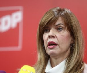 19.02.2021., Zagreb - Konferencija za medije SDP-a. Biljana Borzan.
Photo: Matija Habljak/PIXSELL