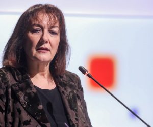 20.01.2020., Zagreb - U Nacionalnoj i sveucilisnoj knjiznici odrzan je sastanak predsjednika parlamentarnih odbora za europske poslove drzava clanica EU-a (COSAC). Druga sjednica - Europska unija, nacionalni parlamenti i COSAC u novom institucijskom savezu. Dubravka Suica Photo: Borna Filic/PIXSELL/EU2020HR
