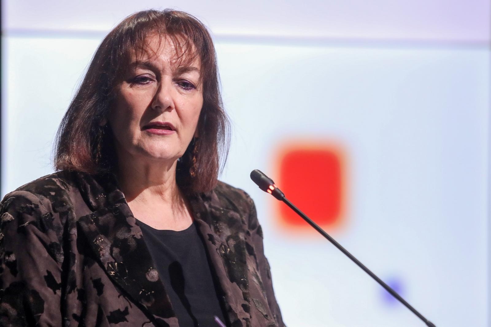 20.01.2020., Zagreb - U Nacionalnoj i sveucilisnoj knjiznici odrzan je sastanak predsjednika parlamentarnih odbora za europske poslove drzava clanica EU-a (COSAC). Druga sjednica - Europska unija, nacionalni parlamenti i COSAC u novom institucijskom savezu. Dubravka Suica Photo: Borna Filic/PIXSELL/EU2020HR