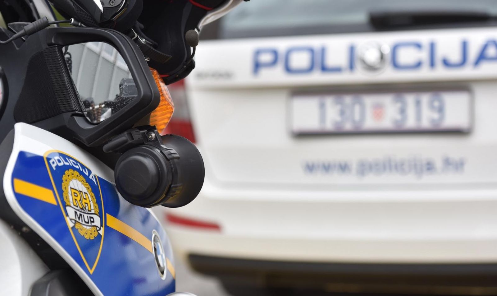 20.03.2017., Sibenik -
Policijske oznake na sluzbenim vozilima.
Photo: Hrvoje Jelavic/PIXSELL