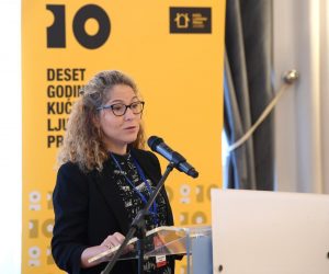 21.10.2019., Zagreb - Medjunarodna konferencija Dobre prakse u borbi protiv zlocina iz mrznje i govora mrznje u organizaciji Centra za mirovne studije i Kuce ljudskih prava odrzala se u novinarskom domu. Tena Simonovic Einwalter
Photo: Marko Lukunic/PIXSELL