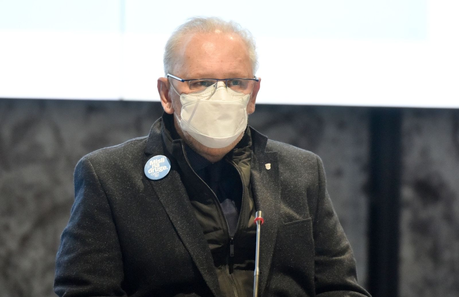 22.03.2021., Zagreb - Nacionalni stozer civilne zastite odrzao je konferenciju za medije u Nacionalnoj i sveucilisnoj knjiznici. Ministar unutarnjih poslova Davor Bozinovic. Photo: Davorin Visnjic/PIXSELL