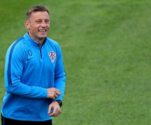 Roščino: Trening hrvatske nogometne reprezentacije  23.06.2018., Rusija, Roscino - Svjetsko nogometno prvenstvo u Rusiji 2018. Trening hrvatske nogometne reprezentacije na stadionu Arena Roscino. Ivica Olic. 
Photo: Igor Kralj/PIXSELL
