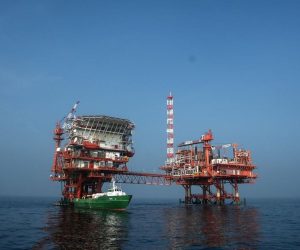 23.10.2019., Pula - Proizvodna platforma Ivana A/K kojom upravlja operativna kompanija INAgip povodom 20 godina od pocetka eksploatacije plina u Jadranu. Platforma Ivana A je sredisnja platforma eksploatacijskog polja ugljikovodika "Sjeverni  jadran". Kompresorska platforma Ivana K smjestena je neposredno uz platformu Ivana A i s njom je povezana mostom. Photo: Marin Tironi/PIXSELL