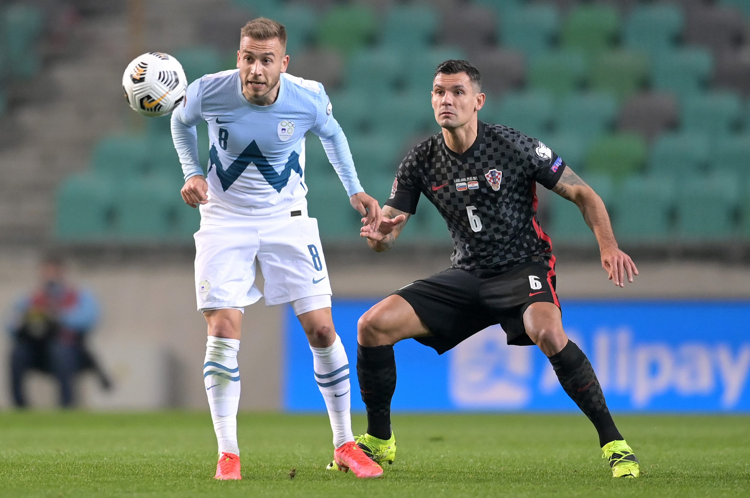 24.03.2021., Ljubljana, Slovenija - Slovenija i Hrvatska u kvalifikacijskoj utakmici za FIFA svjetsko nogometno prvenstvu u Kataru. Photo: Igor Soban/PIXSELL