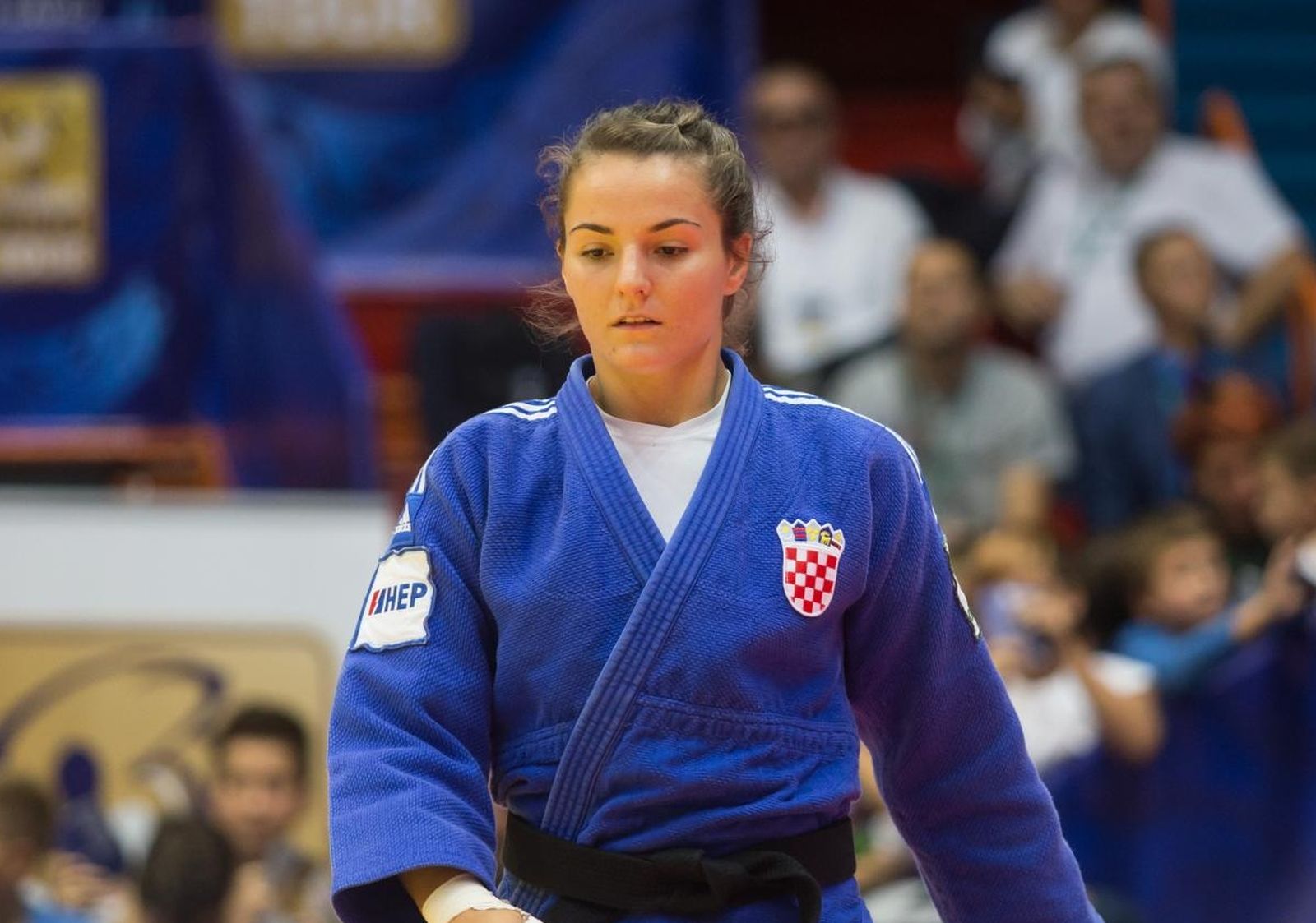 24.09.2016., Zagreb - U sportskoj dvorani Dom sportova odrzava se IJF Judo Grand Prix Zagreb 2016. Barbara Matic - Katarzyna Klys.
 Photo: Davor Puklavec/PIXSELL