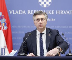 26.02.2021., Zagreb - U Banskim dvorima odrzana je konferencija za medija predsjednika Vlade RH Andreja Plenkovica.  Photo: Slavko Midzor/PIXSELL