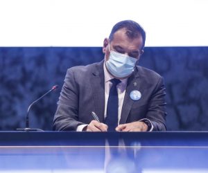 26.03.2021., Zagreb - U Nacionalnoj i sveucilisnoj knjiznici odrzana je redovita konferencija za medije Nacionalnog stozera civilne zastite. Vili Beros.
Photo: Slavko Midzor/PIXSELL