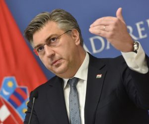26.03.2021., Zagreb - Predsjednik Vlade Republike Hrvatske Andrej Plenkovic odrzao je redovitu konferenciju za medije nakon Europckog vijeca. Photo: Davorin Visnjic/PIXSELL