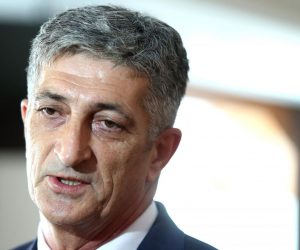 28.08.2017., Zagreb - Tematska konferencija Proces ekshumacije i identifikacije nestalih osoba/lica na podrucju Republike Hrvatske Regionalne koordinacije udruzenja obitelji nestalih osoba/lica s podrucja bivse Jugoslavije u hotelu Dubrovnik. Izjava za medije pomocnika ministra branitelja Stjepana Sucica.  
Photo: Sanjin Strukic/PIXSELL