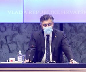 29.03.2021., Zagreb - Predsjednik Vlade Andrej Plenkovic sudjelovao je na sjednici Gospodarsko socijalnog vijeca posvecenoj Nacionalnom planu oporavka i otpornosti. 
Photo: Patrik Macek/PIXSELL