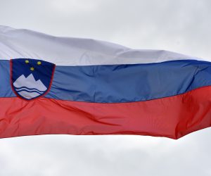 29.05.2019., Sibenik - Drzavna zastava Republike Slovenije.
Photo: Hrvoje Jelavic/PIXSELL
