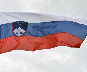 29.05.2019., Sibenik - Drzavna zastava Republike Slovenije.
Photo: Hrvoje Jelavic/PIXSELL
