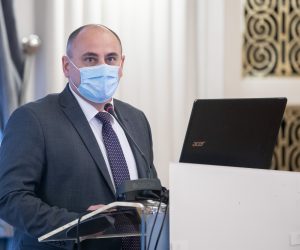30.03.2021., Zagreb - U Novinarskom domu odrzan je panel – Rak debelog i zavrsnog crijeva i programi ranog otkrivanja, ciji je ovogodisnji slogan - Lijepo je zivjeti – spasimo vise od 2200 zivota godisnje. Silvio Basic.
Photo: Davor Puklavec/PIXSELL