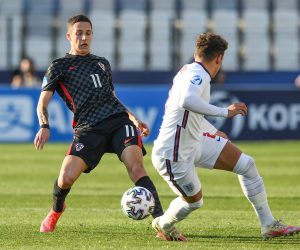 31.03.2021., stadion Bonifika, Koper, Slovenija - UEFA Europsko U21 prvenstvo, skupina D, Hrvatska - Engleska. Domagoj Bradaric Photo: Marko Lukunic/PIXSELL