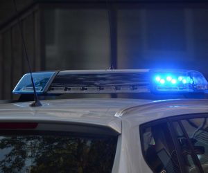 Police car, police lights, siren, flashing lights