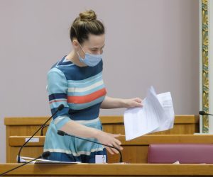 Zagreb, 09.04.2021 - Nastavak 7. sjednice Hrvatskog sabora.
Na fotografiji Marija Selak Raspudić.
foto HINA/ Edvard ŠUŠAK/ es