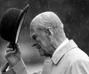 epa09123931 (FILE) - Britain's Prince Philip, Duke of Edinburgh, in his role of Captain General of the Royal Marines, attends a parade marking the finale of the 1664 Global Challenge at Buckingham Palace in London, Britain, 02 August 2017 (reissued 09 April 2021. According to the Buckingham Palace, Prince Philip has died aged 99.  EPA/STRINGER UK AND IRELAND OUT  NO SALES
