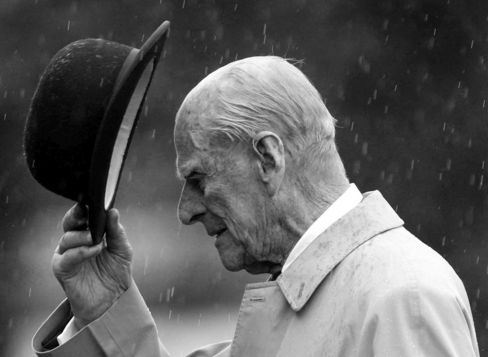 epa09123931 (FILE) - Britain's Prince Philip, Duke of Edinburgh, in his role of Captain General of the Royal Marines, attends a parade marking the finale of the 1664 Global Challenge at Buckingham Palace in London, Britain, 02 August 2017 (reissued 09 April 2021. According to the Buckingham Palace, Prince Philip has died aged 99.  EPA/STRINGER UK AND IRELAND OUT  NO SALES
