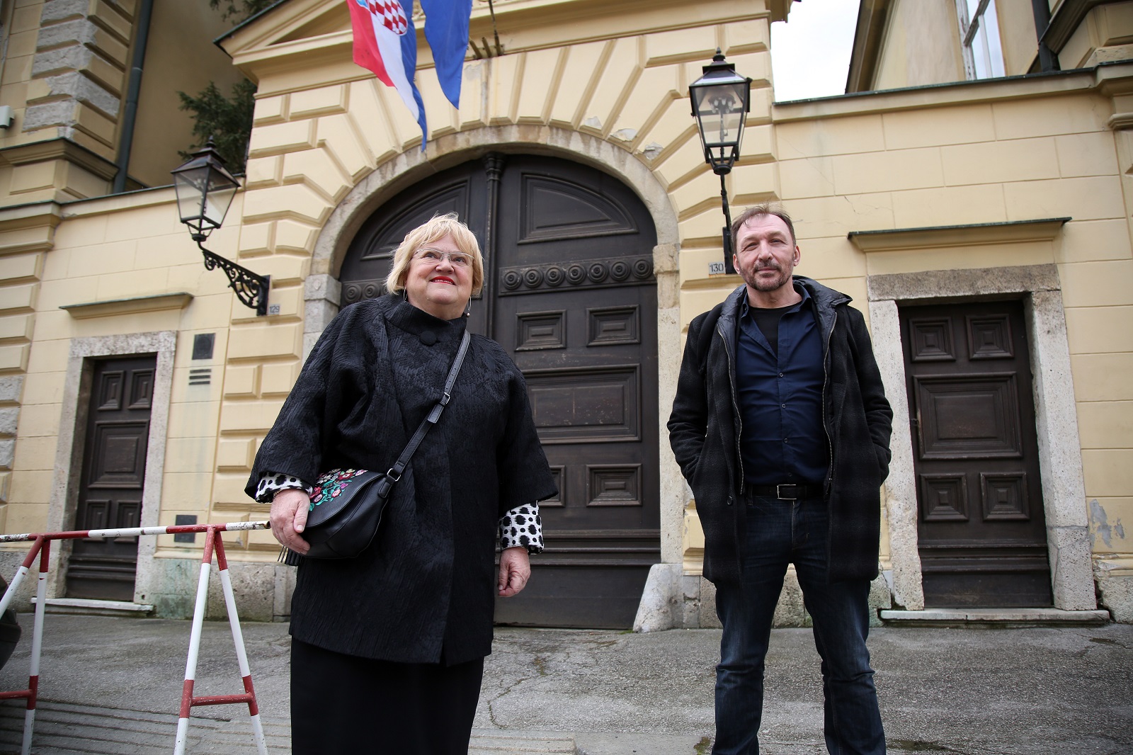 Zagreb, 14.04.2021 -   Konferencija za medije kandidatkinja Glas-a za gradonačelnicu Anka Mrak-Taritaš i kandidat za zamjenika gradonačelnice Marko Torjanac, koji su predstavili plan za kulturno i urbanističko oživljavanje Gornjeg grada. Na fotografiji Anka Mrak-Taritaš, Marko Torjanac.  foto HINA/ Daniel Kasap/ dk