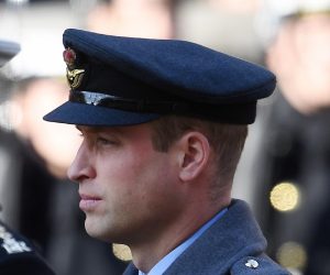 epa09139898 (FILE) - Britain's Prince Harry (L) and Prince William (R) stand at the Cenotaph on Whitehall during the Remembrance Sunday day service in London, Britain, 10 November 2019 (reissued 16 April 2021). According to the Buckingham Palace, the Dukes of Cambridge and Sussex will not walk next to each other and won't wear military uniforms during their grandfather's funeral. Britain's Prince Philip, the Duke of Edinburgh, has died on 09 April 2021 aged 99 and his funeral will take place in Windsor on 17 April.  EPA/ANDY RAIN