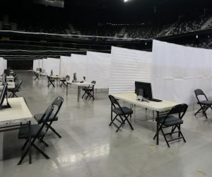 01.03.2021.,Split- Spaladium Arena spremna za pocetak masovnog cijepljenja protiv covida 19.
Photo:Ivo Cagalj/PIXSELL