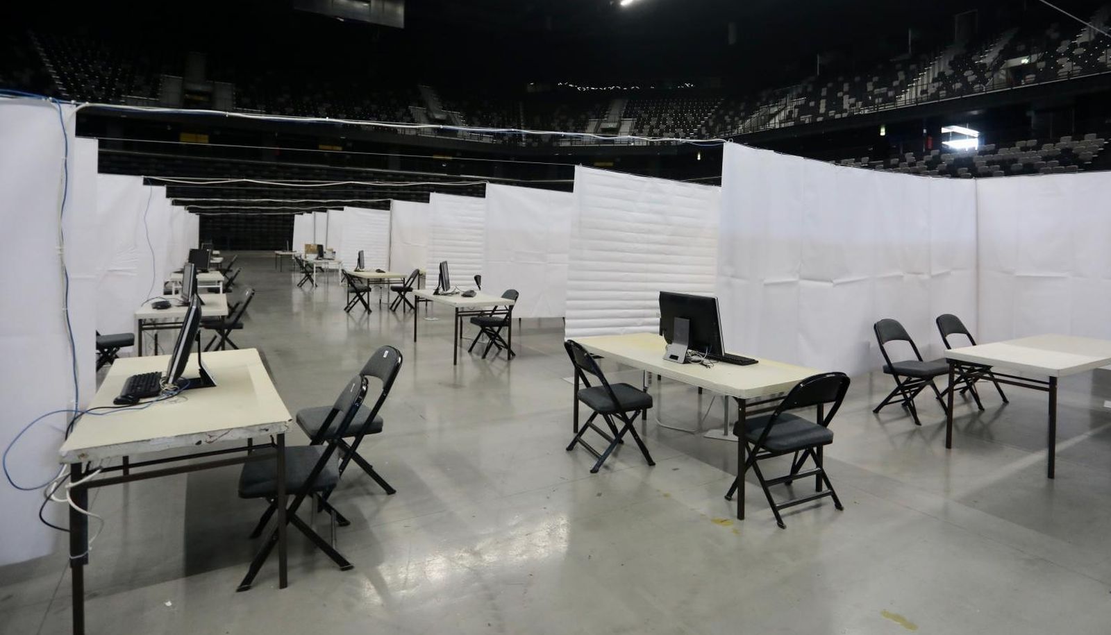 01.03.2021.,Split- Spaladium Arena spremna za pocetak masovnog cijepljenja protiv covida 19.
Photo:Ivo Cagalj/PIXSELL