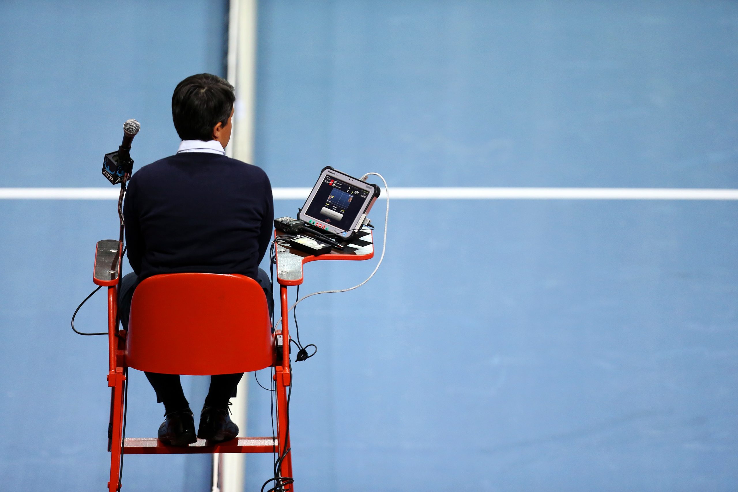 02.02.2015., Dom sportova, Zagreb - 10. ATP turnir PBZ Zagreb Indoors 2015. Glavni teniski sudac.
Photo: Slavko Midzor/PIXSELL