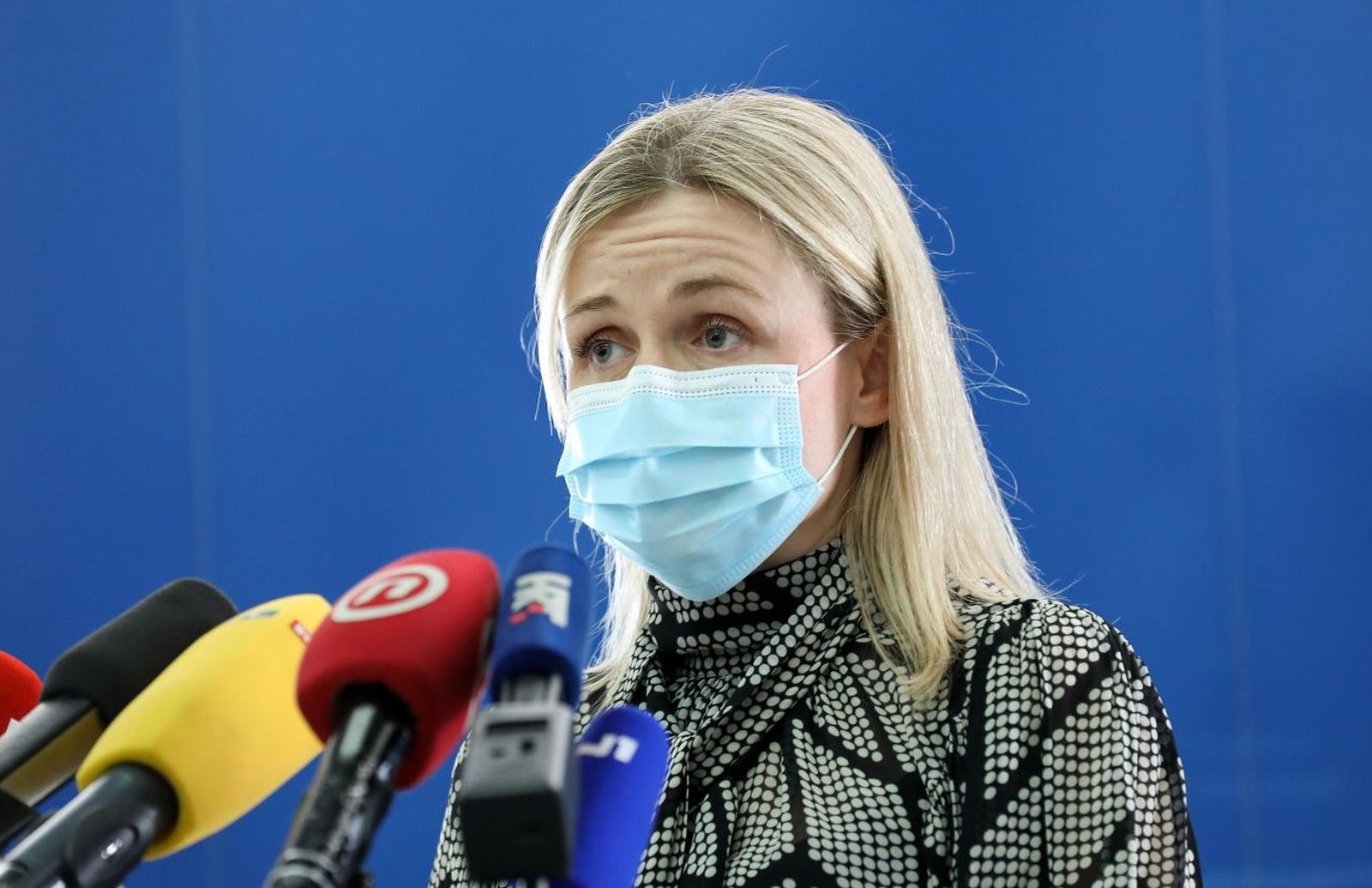 03.04.2021., Zagreb - Ministar rada, mirovinskog sustava, obitelji i socijalne politike Josip Aladrovic i ravnateljica Uprave za obitelj i socijalnu politiku Marija Barilic dali su izjavu vezano uz rezultate upravnog nadzora Centra za socijalnu skrb u Novoj Gradiski. Photo: Emica Elvedji/PIXSELL