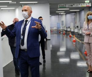 03.11.2020., Zagreb - Predstavljanje operativnog stozera Arene Zagreb za pomoc zdravstvenom sustavu RH u razdoblju COVID-19 pandemije. Doktor Davor Vagic Photo: Emica Elvedji/PIXSELL