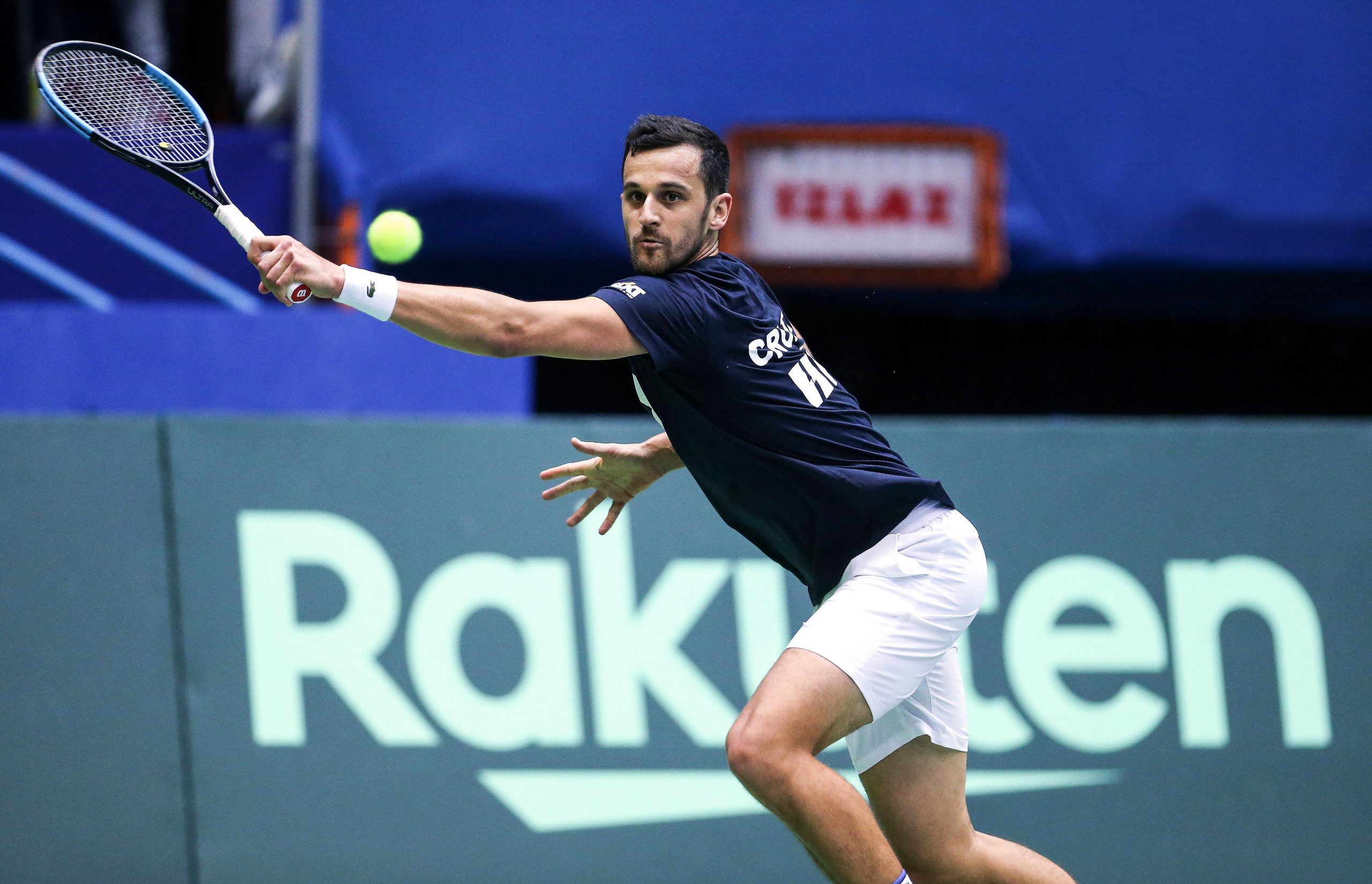 04.03.2020.,Zagreb - Dom sportova, Trening Hrvatske Davis Cup reprezentacije.Mate Pavic
 Photo: Marin Tironi/PIXSELL