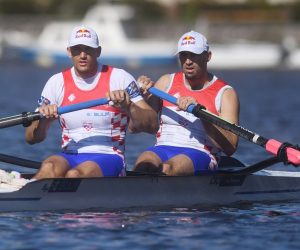 03.03.2021., Zaton - Hrvatski veslaci Martin i Valent Sinkovic pripremaju se za natjecanja koja ih ocekuju u Zatonu kod Sibenika.
Photo: Hrvoje Jelavic/PIXSELL