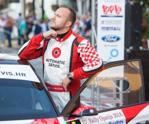 04.05.2018. Opatija - Start 27. Opatija Rally-a koji se odrzava na podruciju Opatije i Istre. Proslogodisnji pobjednici Viliam Prodan i Zoran Rasegorac.
Photo: Nel Pavletic/PIXSELL