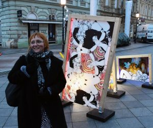 04.12.2020., Slavonski Brod - Jedinstveni projekt u Hrvatskoj, Advent iz davnina, ipak je unatoc brojnim ogranicenjima i zabranama i u znatno skromnijem programskom izdanju zazivio na glavnom gradskom trgu. Helena Bulaja Madunic, umjetnicka direktorica  slavonskobrodskog "Adventa iz davnina"
Photo: Ivica Galovic/PIXSELL
