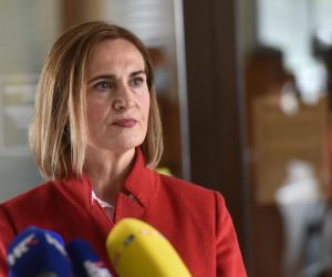 06.04.2021., Zagreb - Diana Percac iz HUP-ove Koordinacije veledrogerija dala je izjavu medijma nakon sastanka s ministrom zdravstva i ministrom financija u Ministarstvu zdravstva. Photo: Davorin Visnjic/PIXSELL